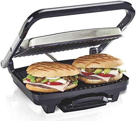 Hamilton Beach Panini Press, Sandwich Maker & Electric Indoor Grill, Upright Storage, Nonstick Ea... | Amazon (US)