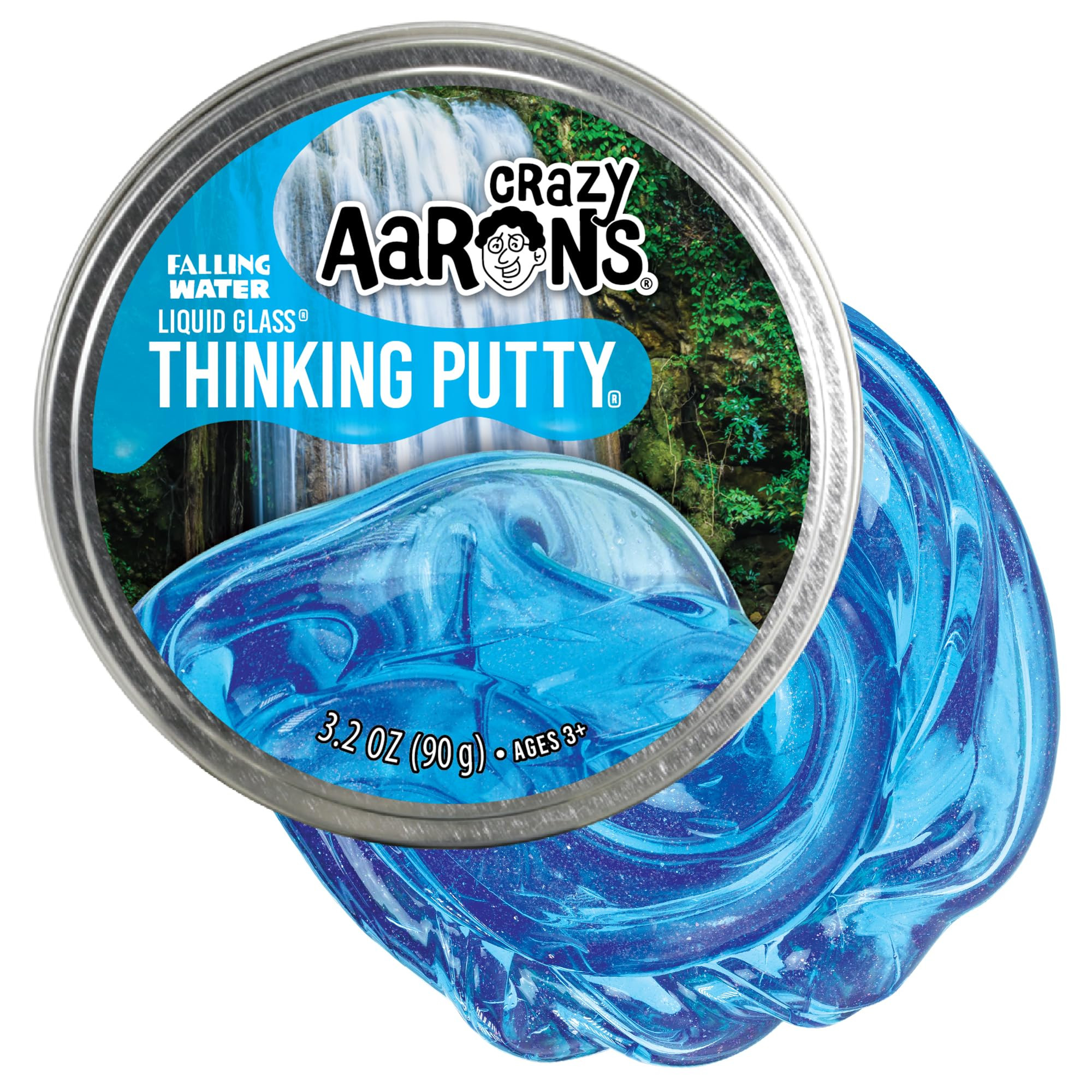 Crazy Aaron's Transparent Thinking Putty - 4" Falling Water Liquid Glass See Through Putty Tin - ... | Amazon (US)