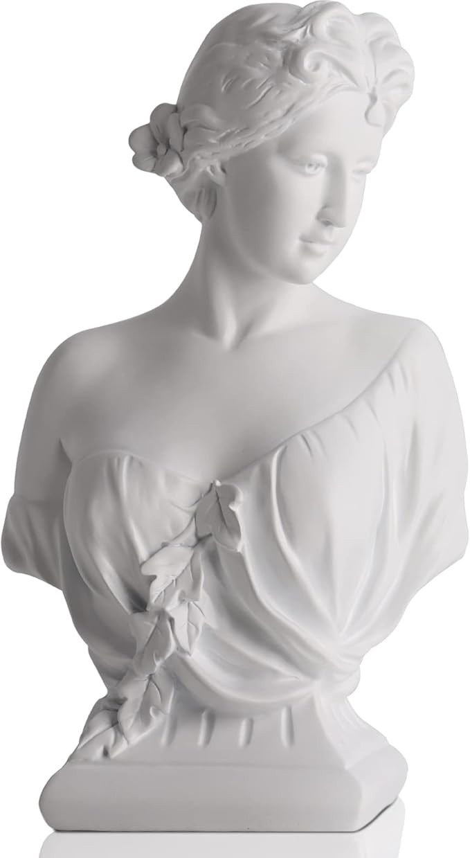 WUBIANJIE 12" Artemis Bust Large Greek Goddess Statue Office Bookshelf Home Dressing Resin Goddes... | Amazon (US)