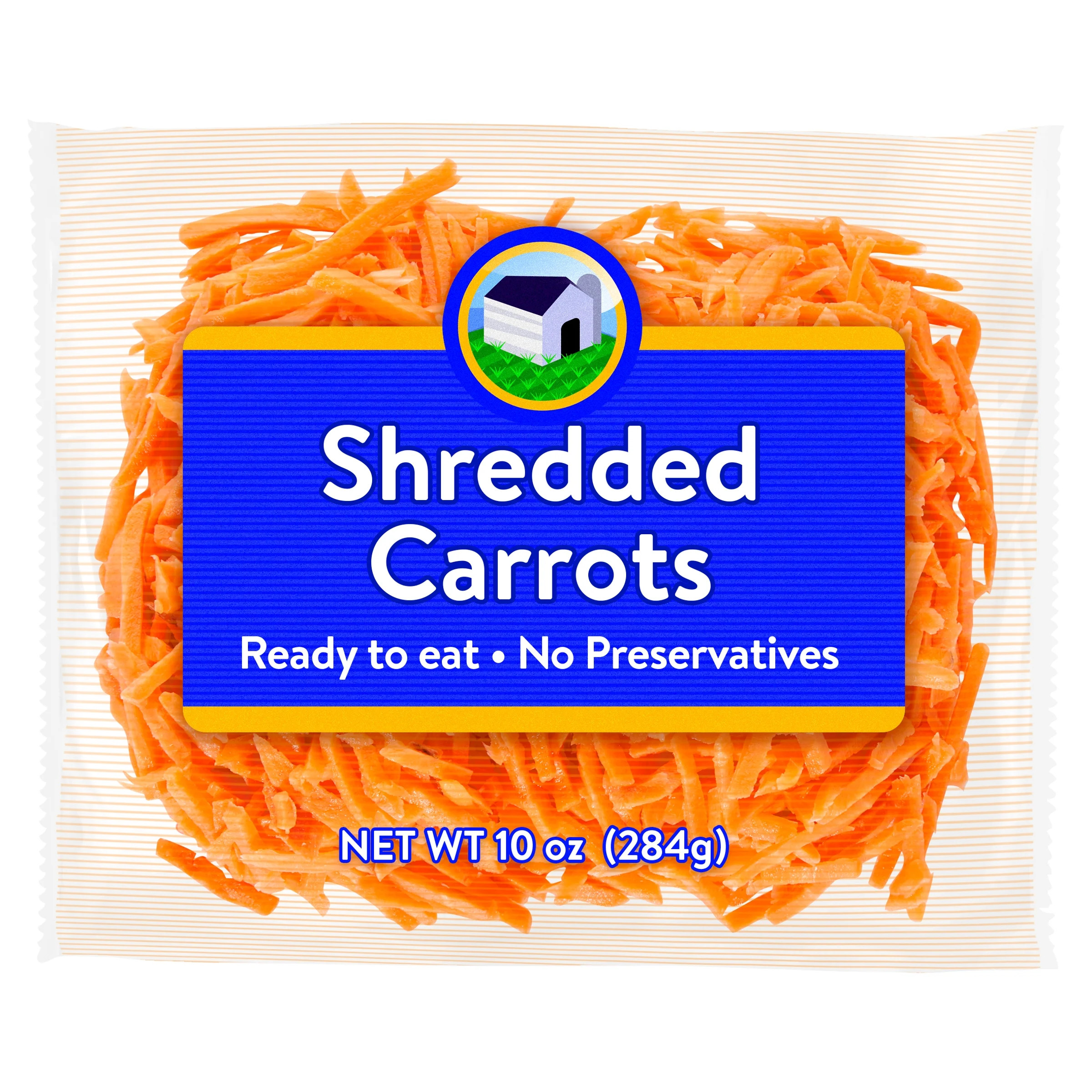 Fresh Shredded Carrots, 10 oz Bag | Walmart (US)