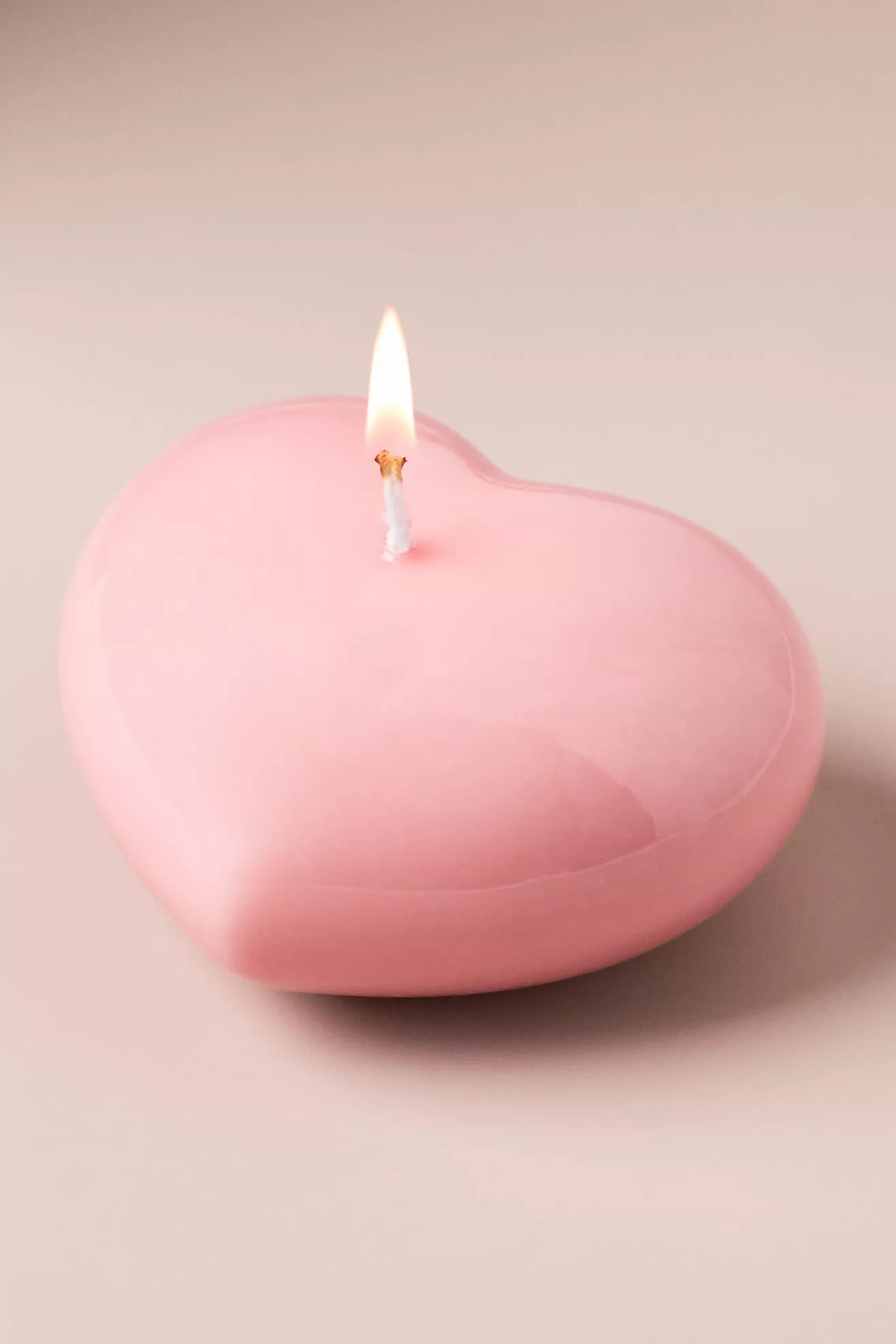 Heart-Shaped Wax Candle | Anthropologie (US)