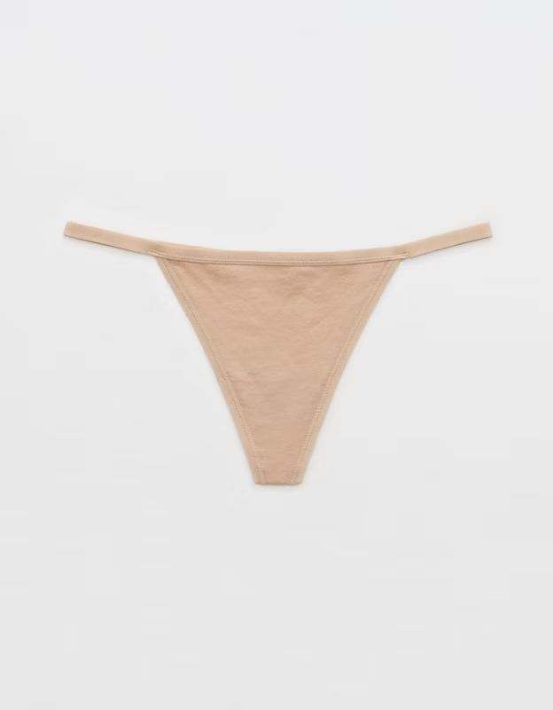 Superchill Cotton String Thong Underwear | Aerie