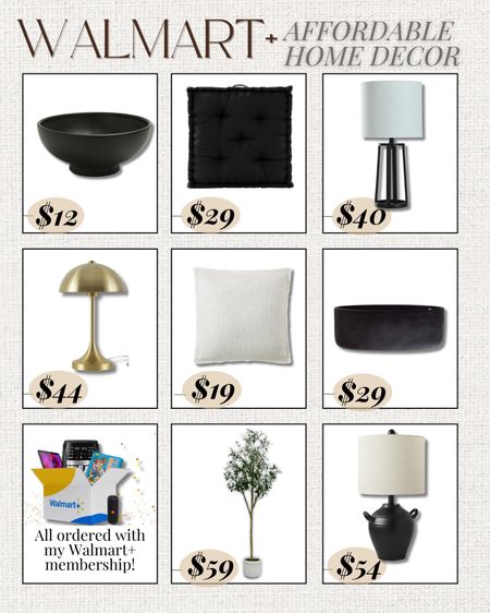 How good are these Walmart home finds? Snag them with your Walmart+ membership! Here’s some of my favorite Walmart+ member benefits: free shipping wth no order minimum, free same day grocery delivery*, gas discounts, and more! (*Subject to availablity. $35 order min. Restrictions apply.) (See Walmart+ Terms & Conditions) #walmartpartner #walmartplus  

#LTKFindsUnder50 #LTKSaleAlert #LTKHome