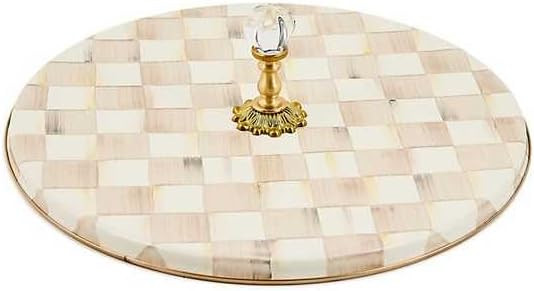 MACKENZIE-CHILDS Cheese Course, Cute Cheese Board and Serving Board for Charcuterie, Brown-and-Wh... | Amazon (US)