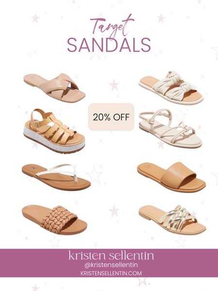 Target sandals are all 20% off!

#sandals #summerfashion #target #targetstyle #shoes #shoesale #slides #womenssandals #sale #shoecrush #neutral #fashion 

#LTKunder50 #LTKSale #LTKshoecrush