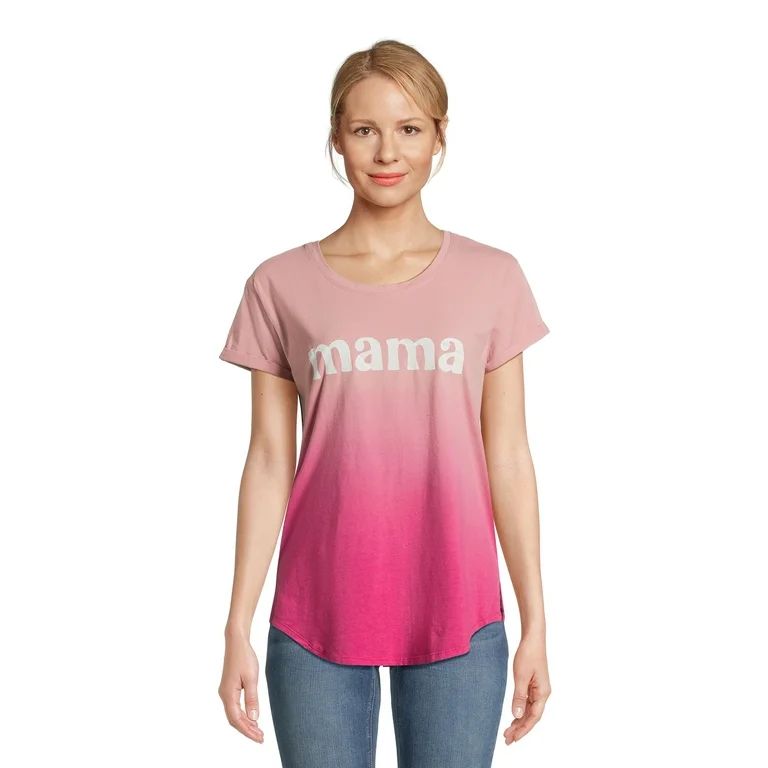 Mother's Day Women's Mama Graphic Tee with Short Sleeves from Way to Celebrate, Sizes S-3XL | Walmart (US)