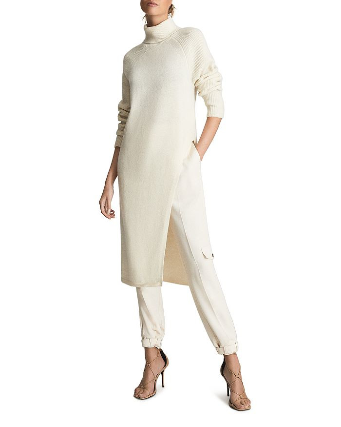 Elle Roll Neck Asymmetric Tunic Sweater | Bloomingdale's (US)