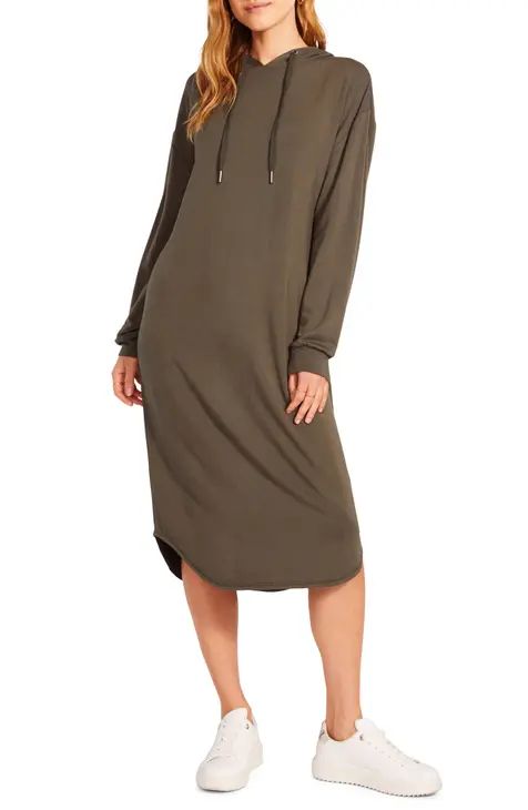 BB Dakota x Steve Madden Camden Long Sleeve Hoodie Dress | Nordstrom