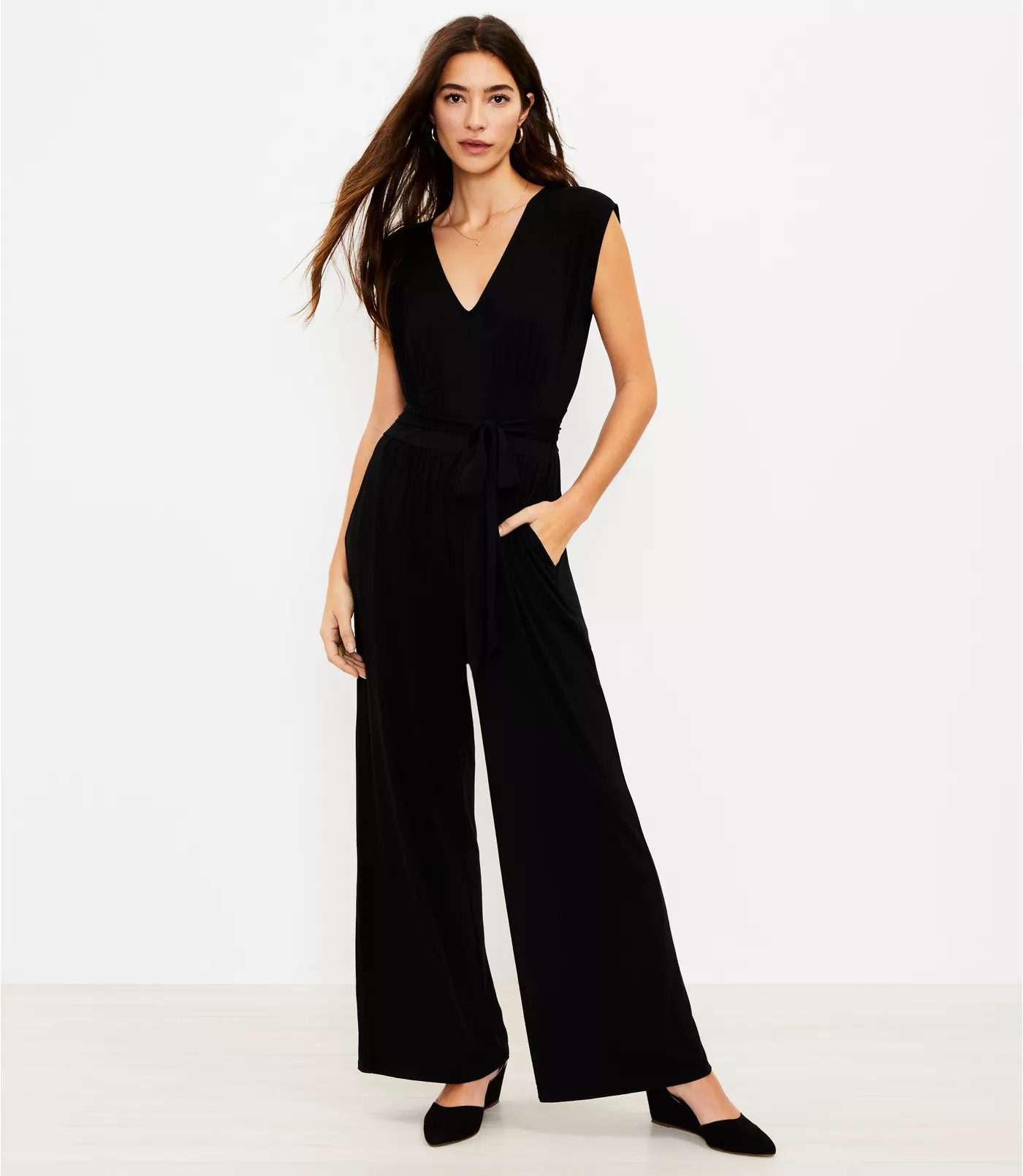 Cap Sleeve Jumpsuit | LOFT | LOFT