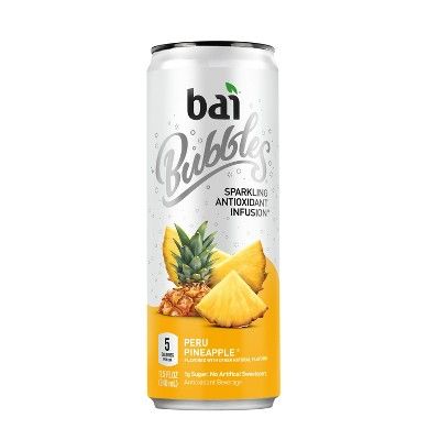 Bai Bubbles Peru Pineapple - 11.5 fl oz Can | Target