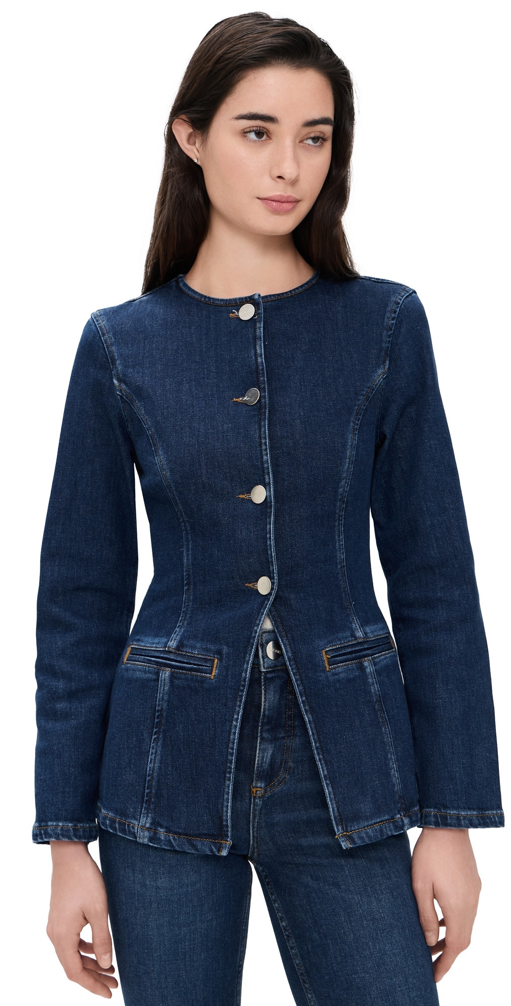 ALIGNE Daphne Denim Blazer Ocean Blue 12 | Shopbop