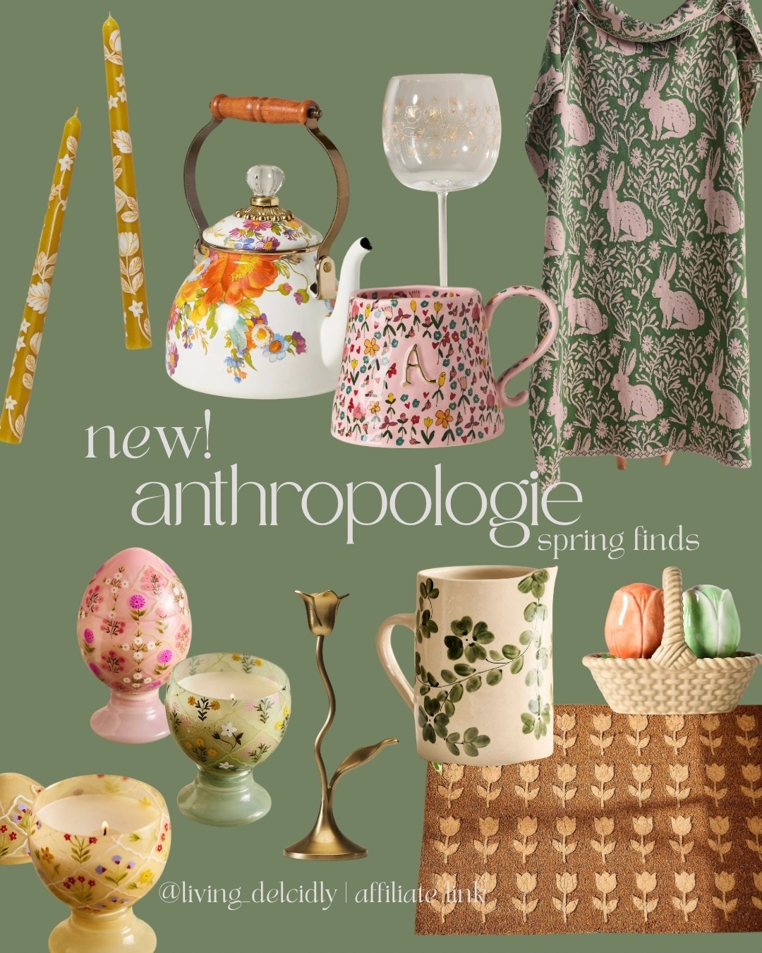 Anthro coming through with the CUTEST spring edit! I purchased the taper candles & as much as I love the handpainted florals on them, I didn’t love the color very much so I’ll be returning them 😕

Spring Decor | Home Decor | Easter Decor | Kitchen Finds

#LTKSeasonal #LTKHome