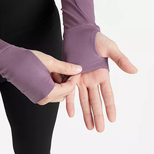 Nike Women's One Dri-FIT Luxe Long Sleeve Cropped Top | Dick's Sporting Goods