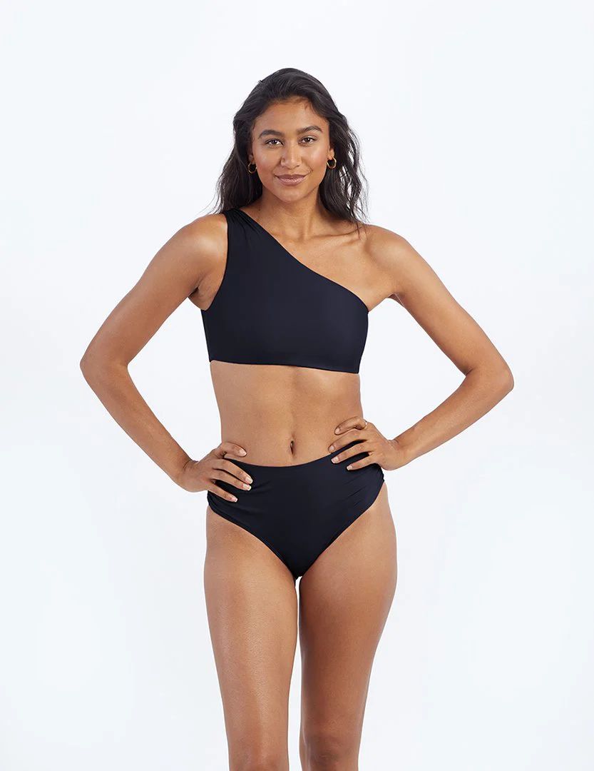 The Ruched Sidestroke Bikini Top - Amber | SummerSalt