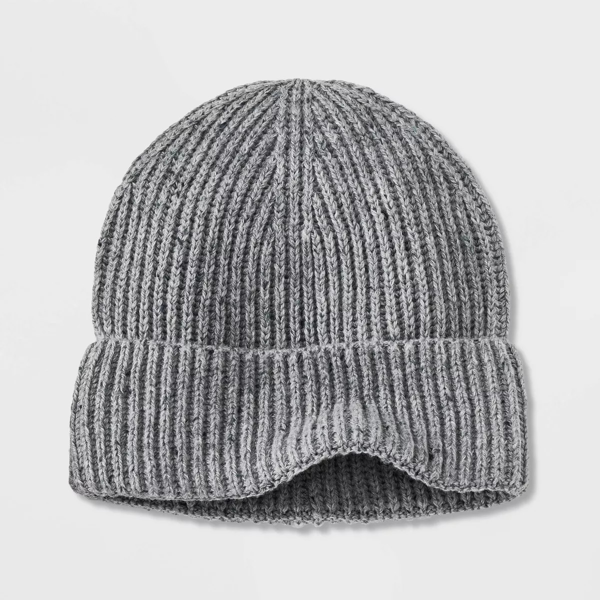 Men's Ribbed Plaited Beanie - Goodfellow & Co™ Light Gray | Target
