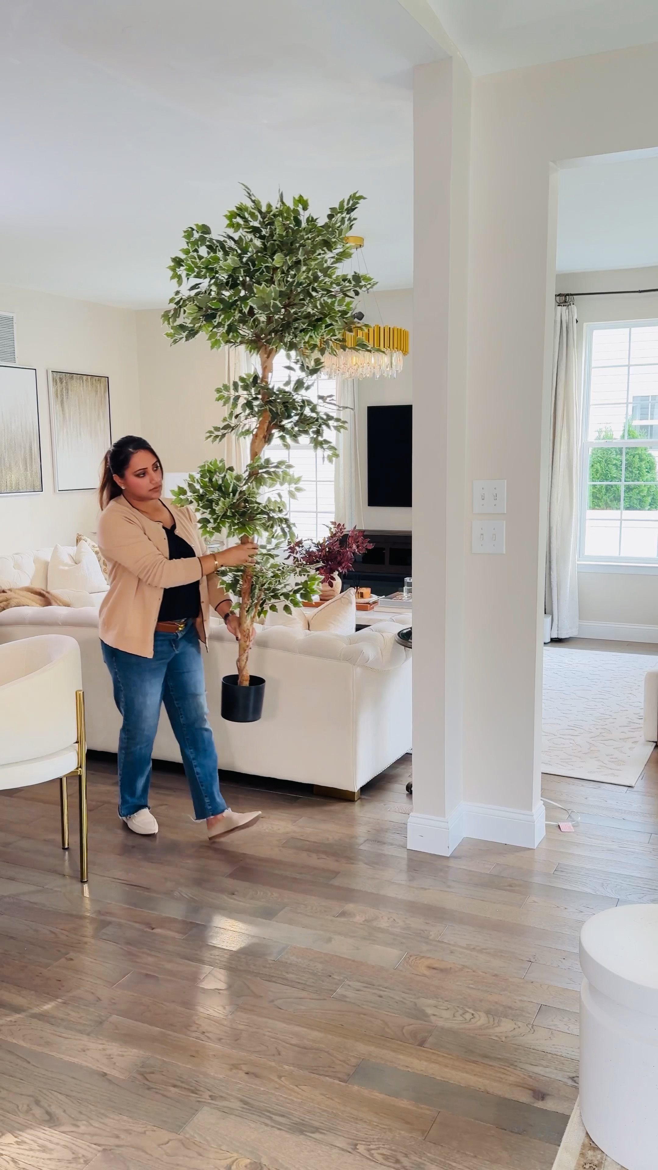 Shop my stunning faux ficus tree currently on sale along with all sources to my sunroom here and get your home fall ready!! 

6ft Faux ficus tree
Home decor 
coffee table 
faux trees 
fall stems 
artificial trees 
holiday decor 
fall decor
Chandelier 
rug 
velvet accent chairs 
amazon home 
amazon prime 

#LTKhome #LTKxPrime #LTKHolidaySale