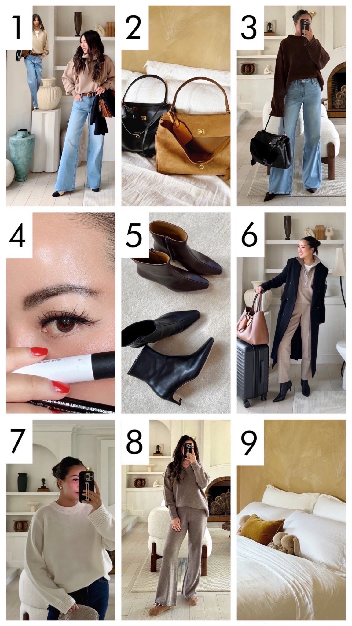 1.) Chanel look for under $100 with an Old Navy sweater and Quince jeans. I’m wearing a XS in the sweater and 26x30 in the jeans (midsection and petite friendly). 

2.) High quality, durable and great as an everyday and work bag. One of my favorite Amazon purchases!

3.) Best midsection tummy jeans! These Quince jeans look great on everyone - these are so flattering with a beautiful drape! Midsection and petite-friendly. I’m wearing a 26x30.

4.) NARS primer + Stila eyeliner = smudge-free eye makeup.

5.) These Staud boots are so good, I bought two! Sleek, comfortable, and complement almost every leg opening and outfit. I find the fit TTS. I’m a size 5 and take a size 5 in these.

6.) This Spanx outfit is midsection tummy comfortable! Great for all of the sitting, standing and walking when you're traveling! I’m wearing an XS in the zip sweater and Small Petite in the pants.

7.) This Quince cashmere sweater is 100% worth it! Well priced, not itchy, so soft and comfortable. I’m wearing an XS.

8.) This Gap lounge set is all-day comfort and the pant leg shape is so flattering! Not too wide, just a relaxed straight leg. I’m wearing an XS in the sweater and Small Petite in the pants.

9.) We have these Quince bedsheets in ALL our bedrooms. We love them *that* much! They're so soft, breathable and cooling (temperature regulating).

*For size reference, I’m 5 ft 115 pounds and wearing the sizes above.

Follow my LTK @wendyslookbook on the @shop.LTK app to view this post and get my exclusive app-only content!



#LTKBeauty #LTKPetite #LTKgrwm