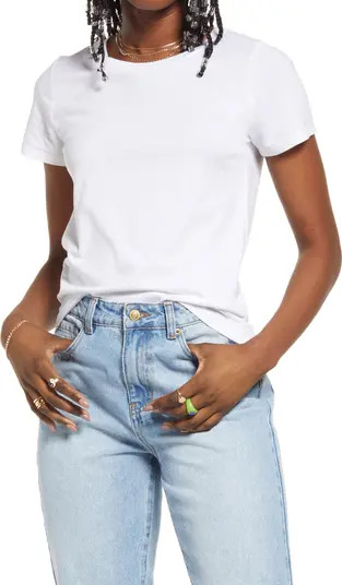 Cotton & Modal Crewneck T-Shirt | Nordstrom