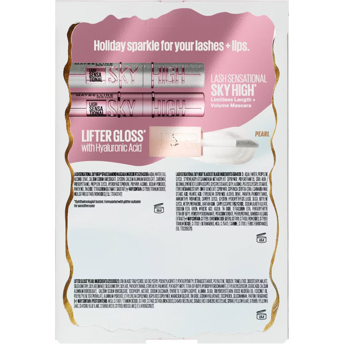 Maybelline Holiday Sparkle Kit Sky High Mascaras and Lifter Lip Gloss Set- 3pc | Target