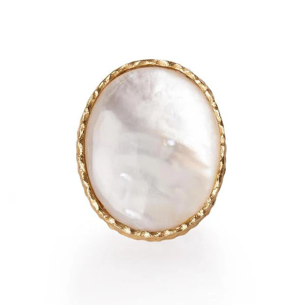 Statement Ring - Pearl | Christina Greene 