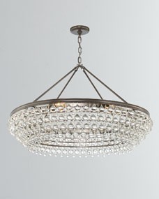 Calypso 8-Light Crystal Teardrop Chandelier | Horchow