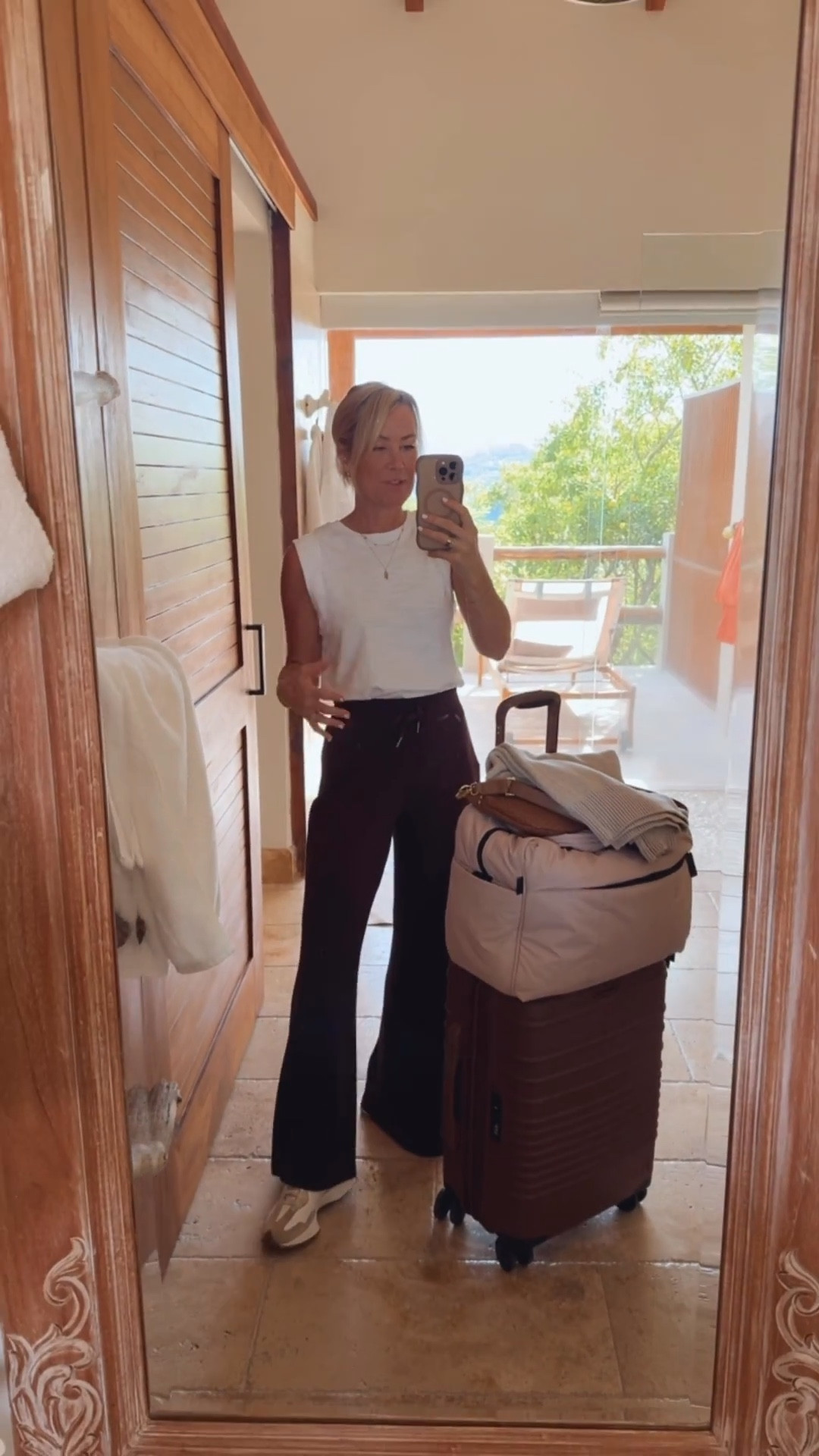 The perfect travel outfit! Spanx is the ultimate lux lounge set! ￼

Tank: smalll
Spanx bottom: small

#LTKOver40 #LTKSeasonal #LTKTravel