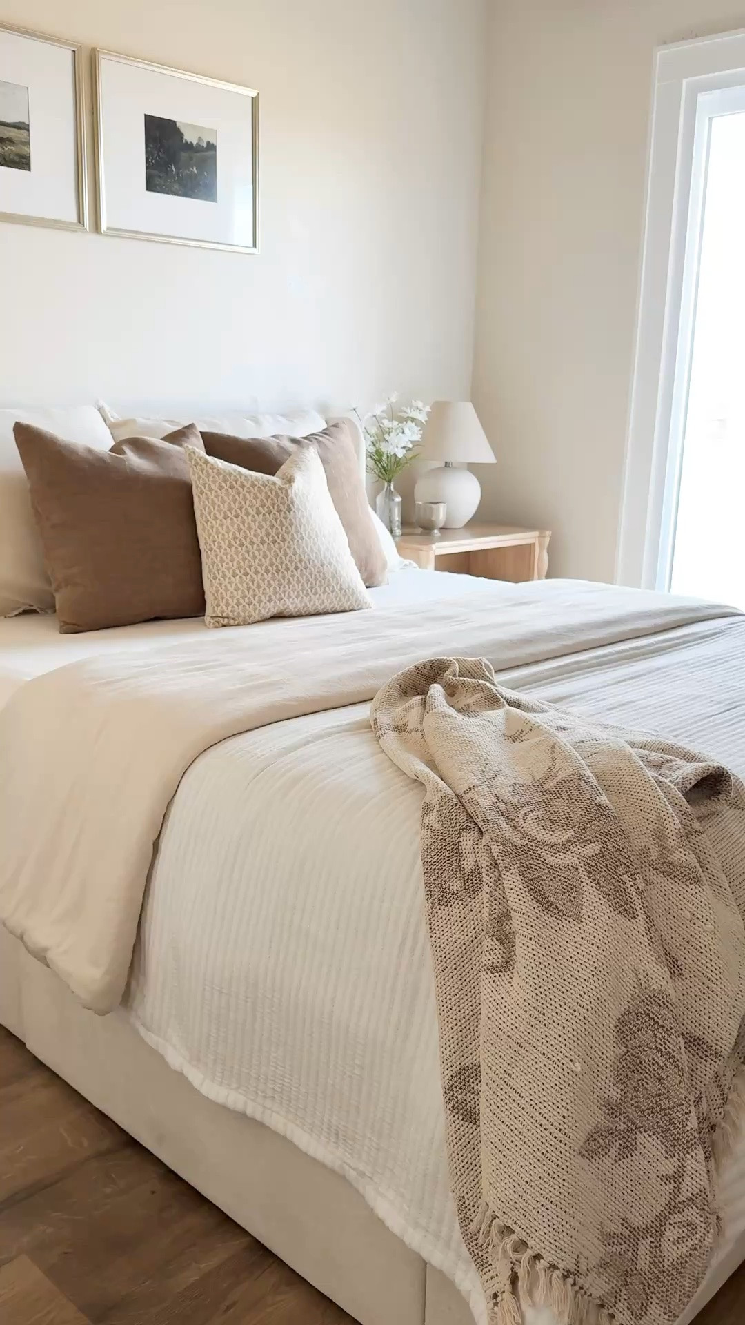 Neutral bedroom inspo, neutral bedding, upholstered bed, storage bed, throw pillow, nightstand, comforter, throw blanket, nightstand decor

#LTKHome #LTKSaleAlert