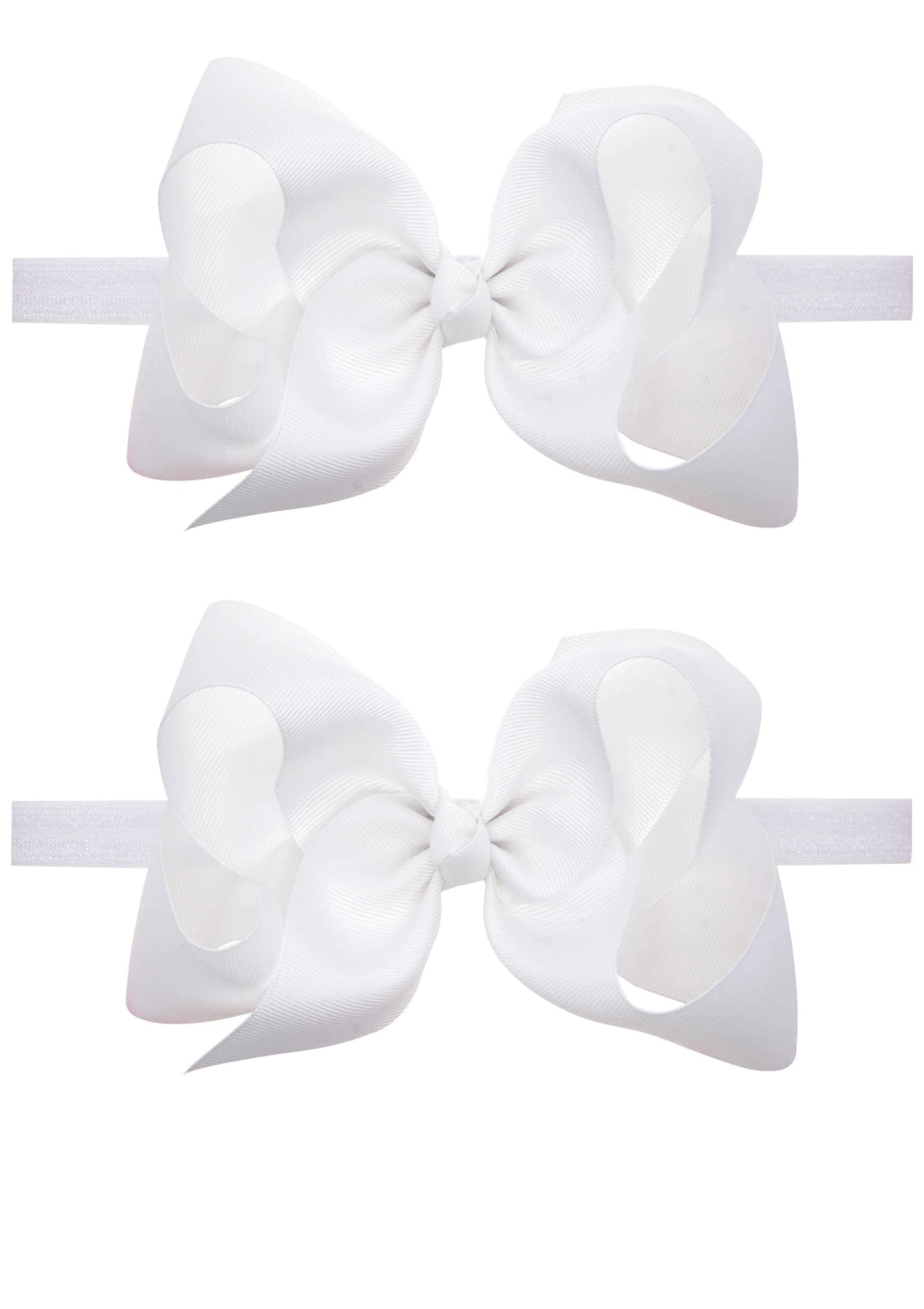 2Pcs Baby Girl Infant Large Hair Bow Headband Toddler Hair Band Accessories | Amazon (US)
