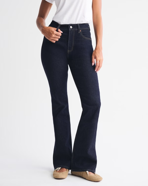 Curve Love High Rise Bootcut Jean | Abercrombie & Fitch (US)