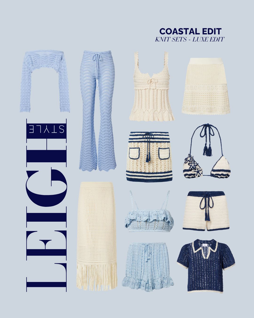Elevate your summer wardrobe with this Coastal Edit. 

#CoastalStyle #Knitwear #SummerFashion #LuxeEdit #LeighStyle 

 #LTKootd #LTKSwim #LTKBeauty