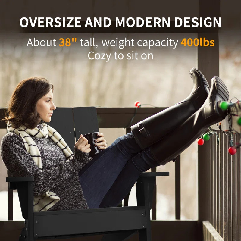 Harlean All Weather HIPS Plastic/Resin Adirondack Chair | Wayfair North America