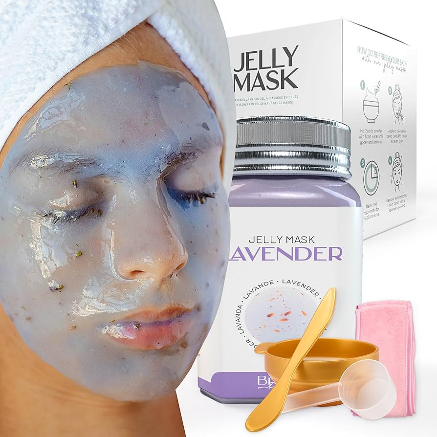 BRÜUN Mascarilla de gelatina de lavanda para el cuidado de la cara, un tarro de máscara de goma... | Amazon (US)