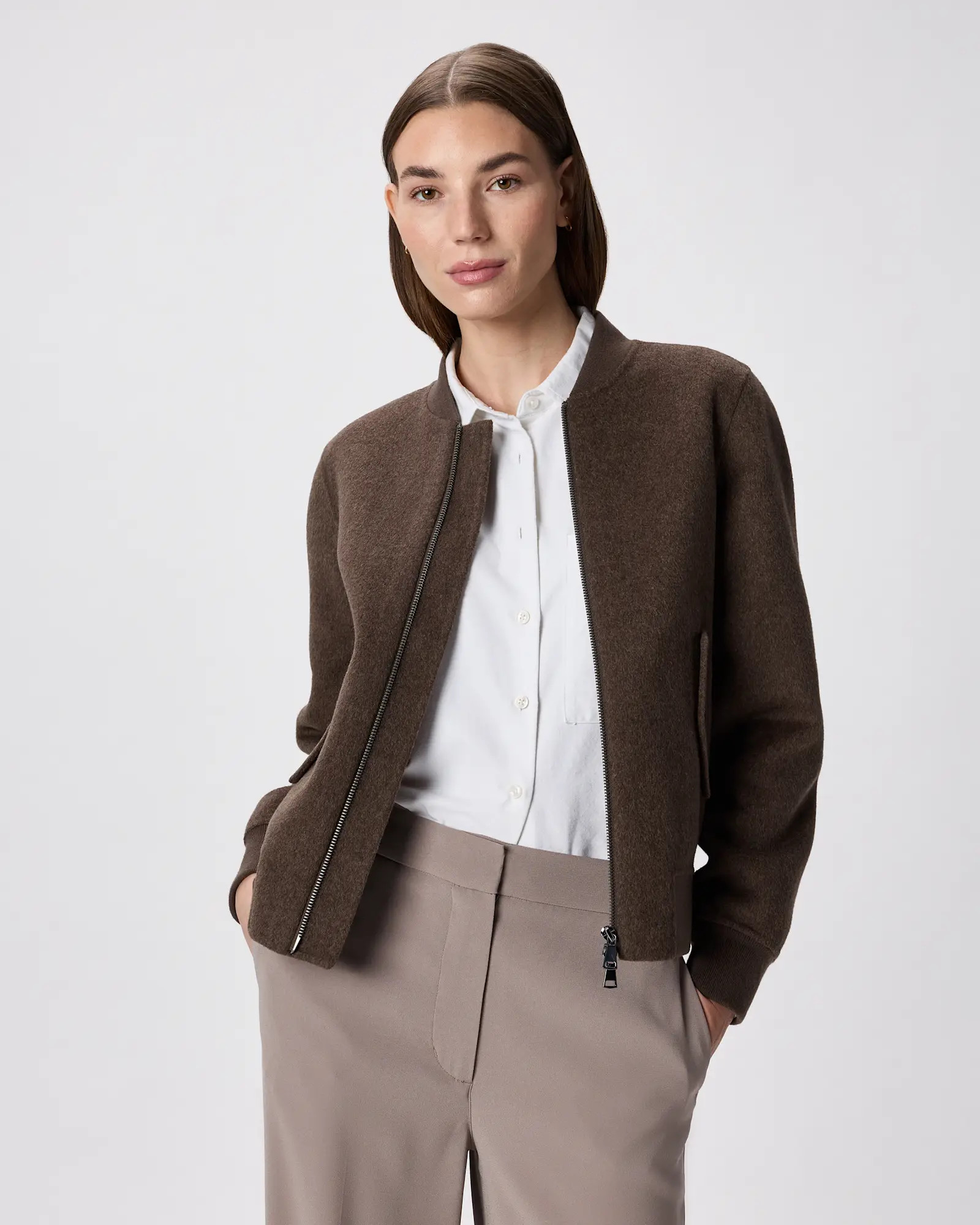 Double-Faced Merino Wool Bomber Jacket | Quince