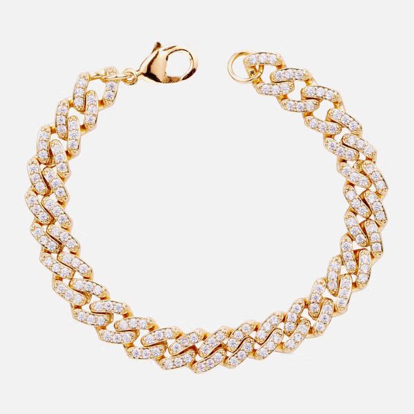 Crystal Haze Women's Mexican Chain Bracelet - Gold | Coggles (Global)