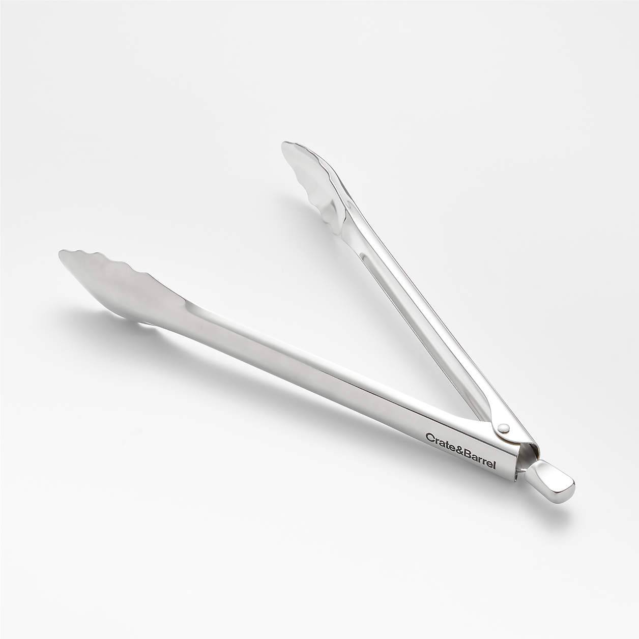 Crate & Barrel 12" Stainless Steel Tongs + Reviews | Crate & Barrel | Crate & Barrel