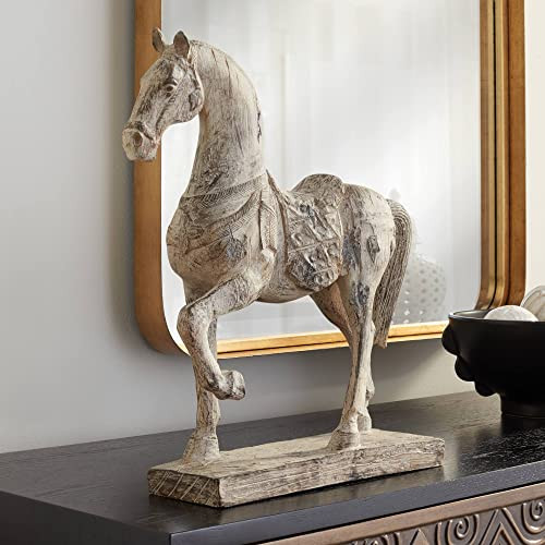 Kensington Hill Rustic Horse 15 1/4" High Stone Finish Cast Resin Statue | Amazon (US)