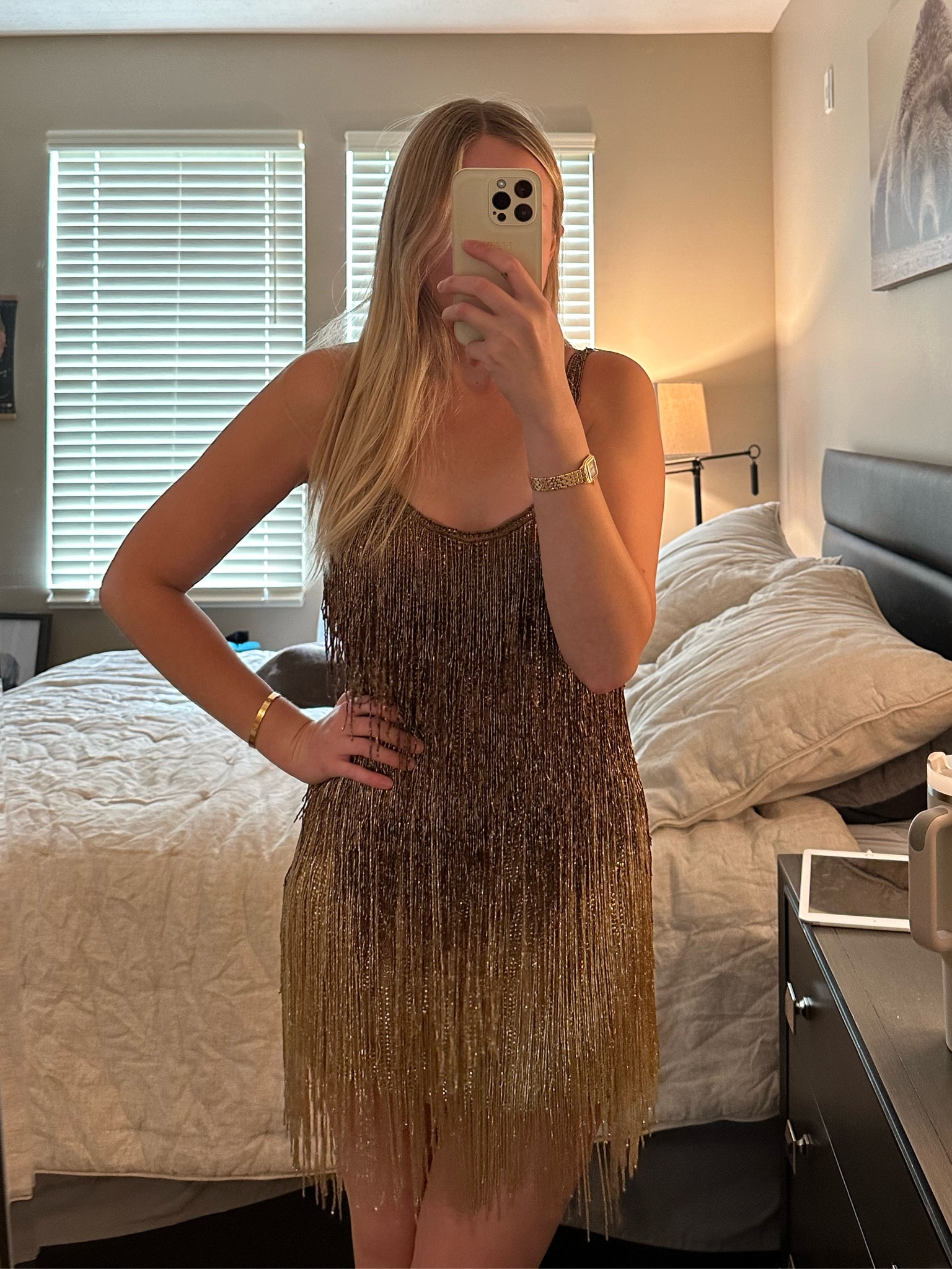 My favorite preloved find, Taylor Swift’s iconic gold fringe Roberto Cavalier dress. The best Eras tour outfit! Linking some dupes below 👇🏼 

#LTKU #LTKFind #LTKSeasonal