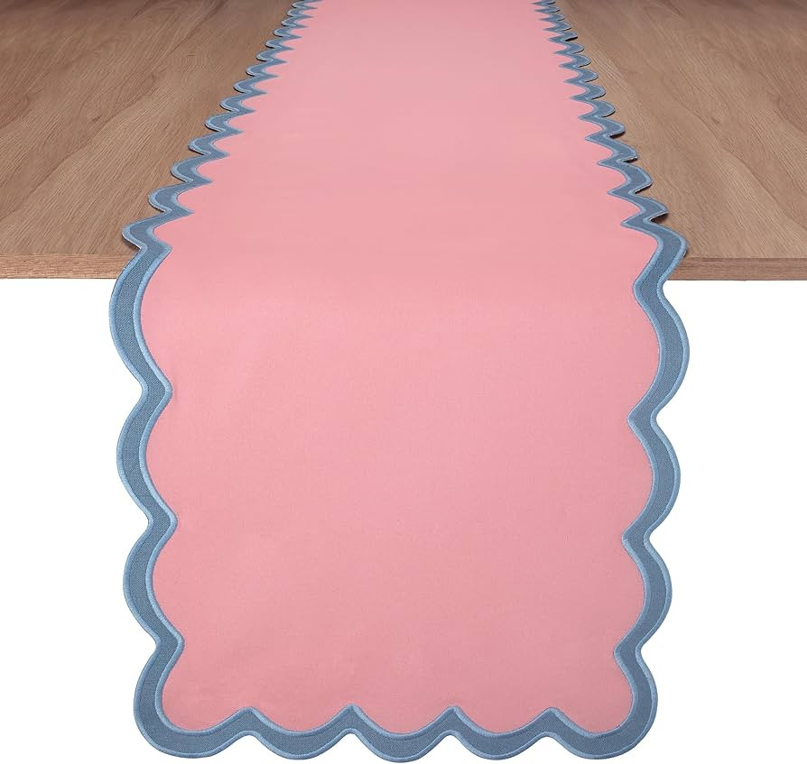 Folkulture Table Runner 90 Inches Long for Farmhouse Decor, 100% Cotton Quilted Table Runner Outd... | Amazon (US)