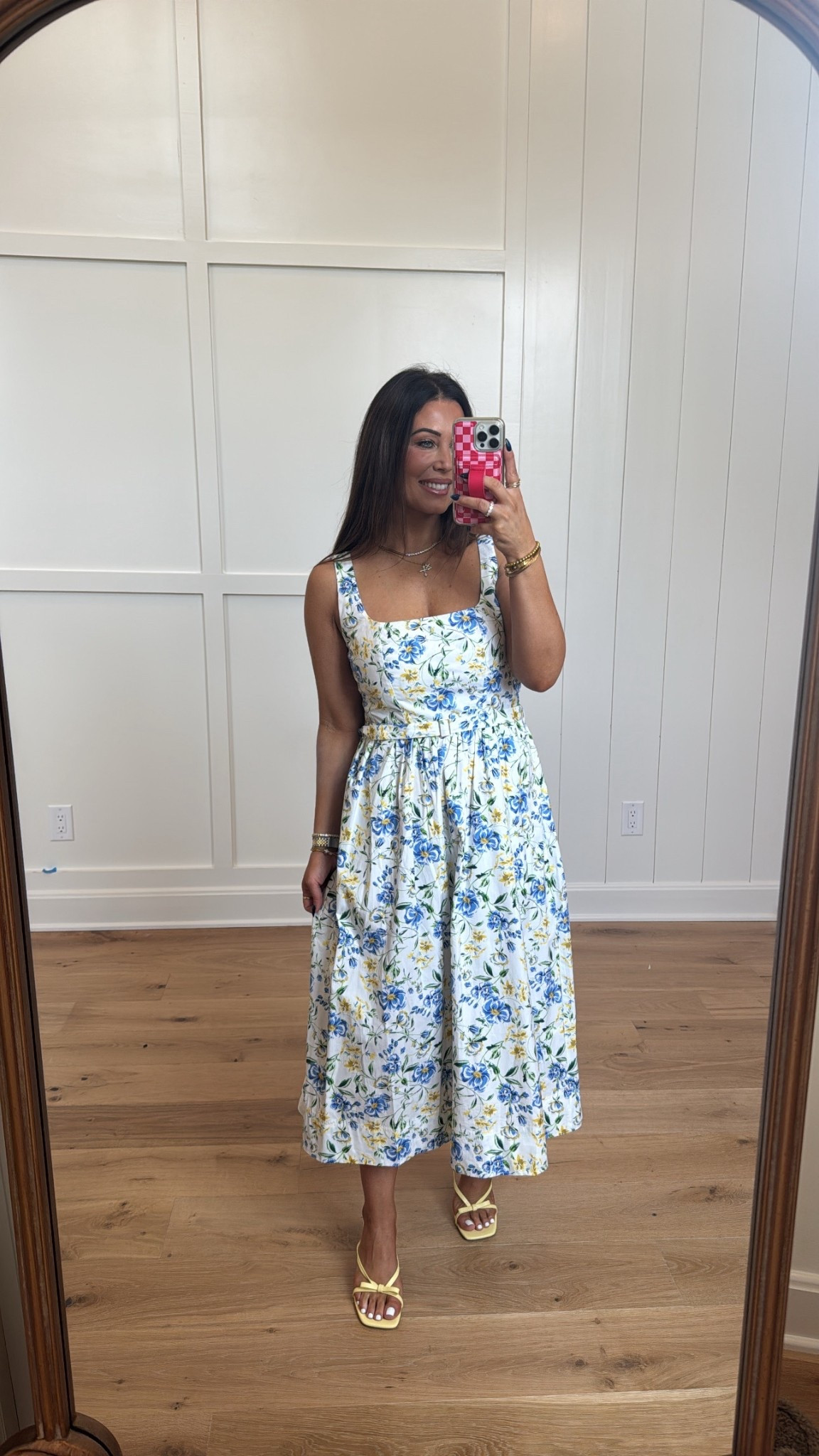 Found: the perfect floral midi for spring. 🌼 The square neckline and belted waist make this feel so tailored and expensive. I’m in a size XS.

#LTKunder50 #LTKspring #LTKstyletip 

#LTKootd #LTKmomlife #LTKSeasonal