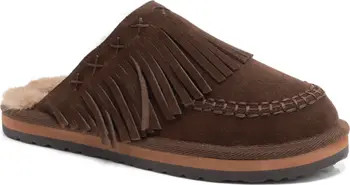 Fallon Fringe Faux Fur Mule Slipper (Women) | Nordstrom