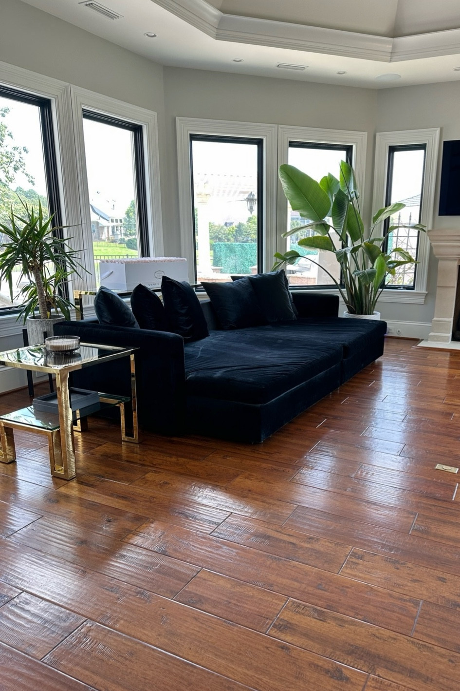 The couch is the perfect mix of comfy and luxury. It’s as plush, deep and comfy as it looks but still owns the room. 

#LTKHome