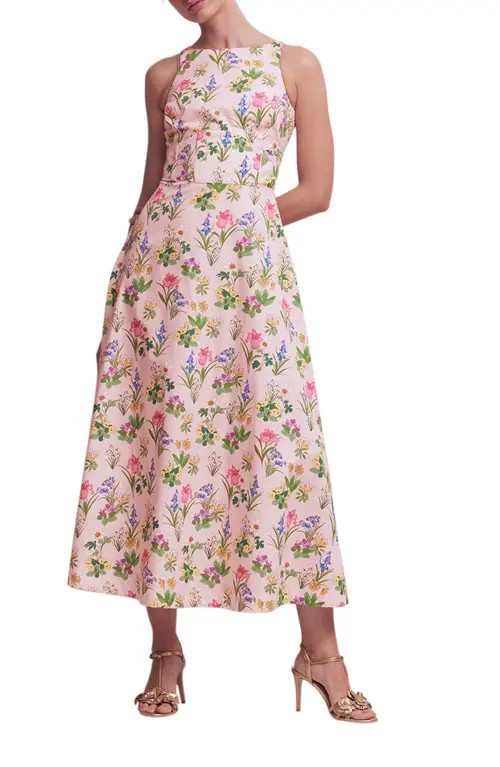 Boden Occasion Floral Print Maxi Sundress in Pink Floral at Nordstrom, Size 10 | Nordstrom