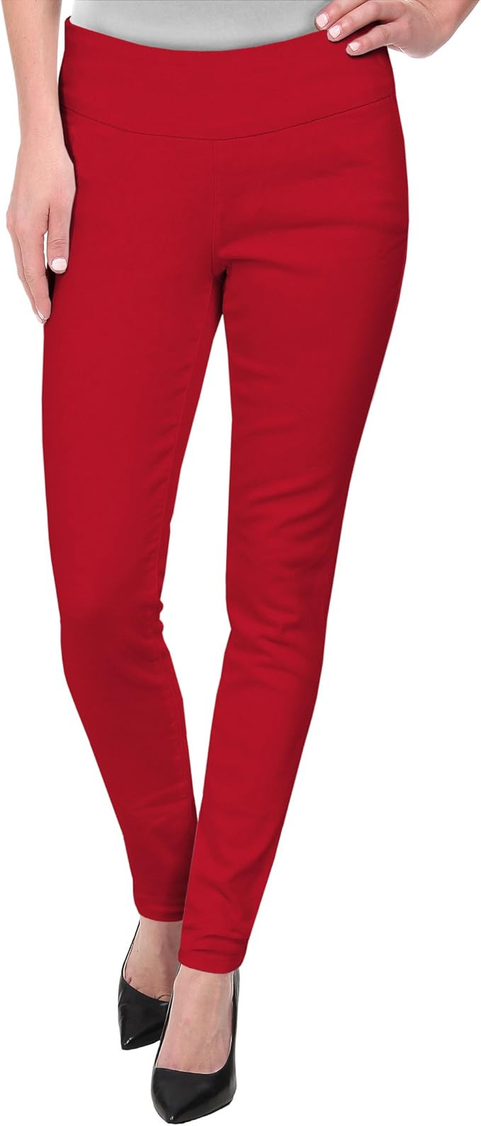 Hybrid & Company Super Comfy Stretch Pull-On Millennium Twill Pant, Capri, Bermuda | Amazon (US)