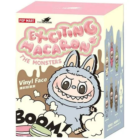 POP MART The Monsters - Tasty Macarons Vinyl Face Blind Box, Random Design Action Figures Collectible Toys Home Decorations, Single Box | Walmart (US)