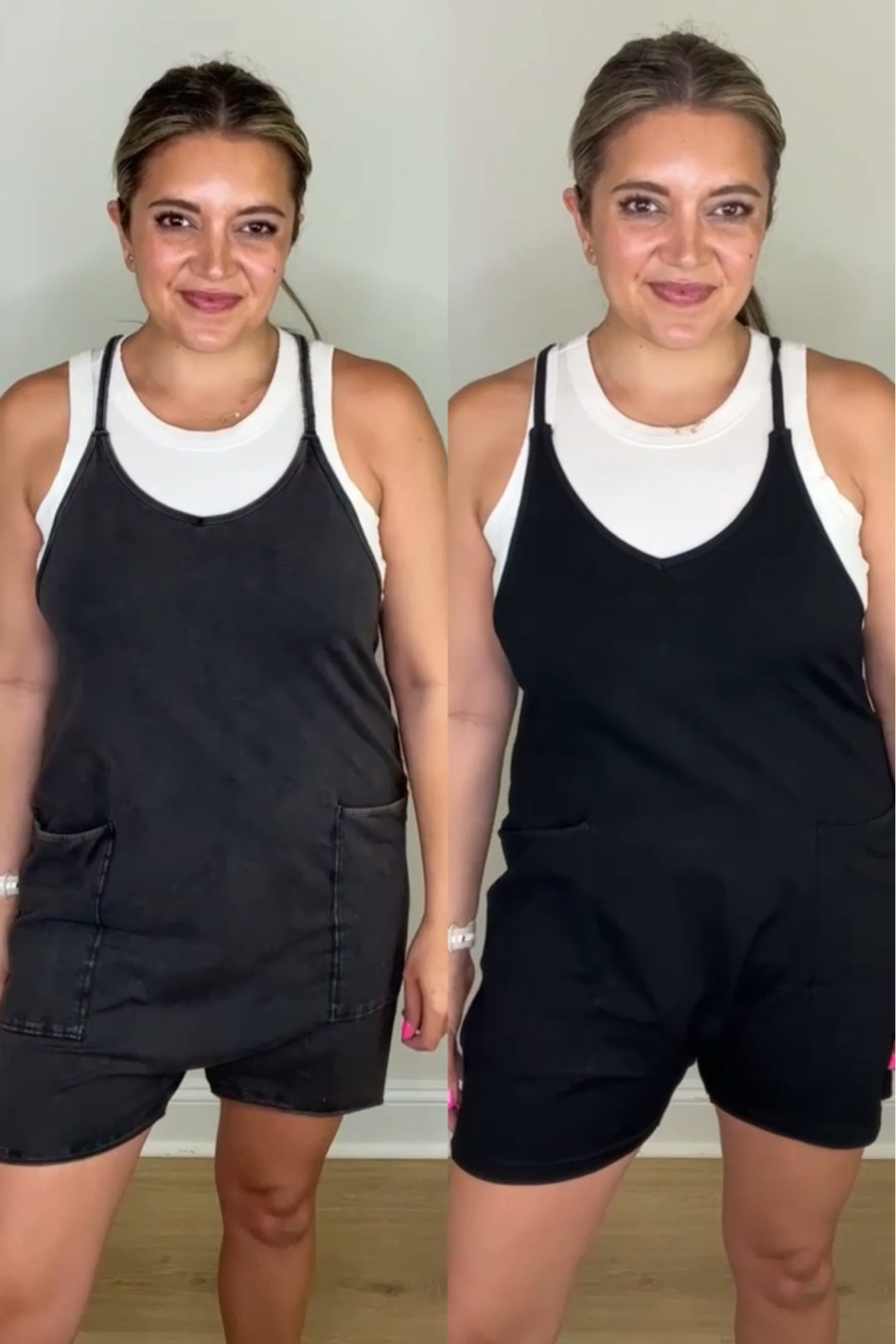 Free people onesie versus Amazon onesie. FP movement, hot shot onesie dupe, onesie shorts, romper, jumpsuit. Wearing a medium in both. Amazon version 10% off coupon !

#LTKunder100 #LTKsalealert #LTKunder50