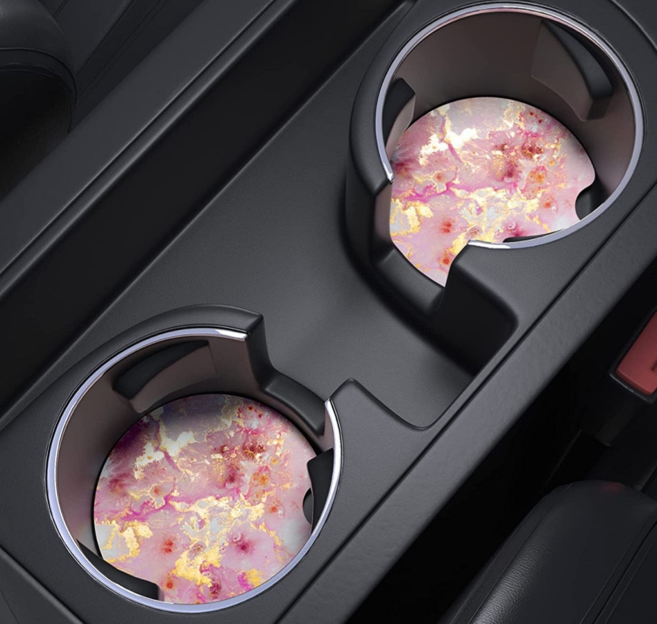 amazon pink and gold marble car coasters
$6

car accessories, jeep grand cherokee, car coasters, cute car decor, amazon finds, amazon favorites 

#LTKFind #LTKtravel #LTKstyletip