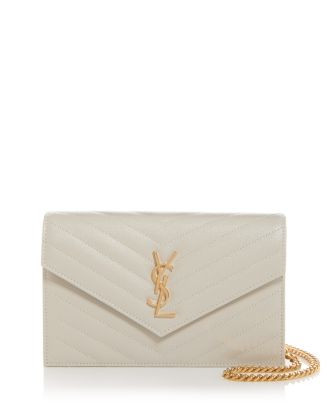 SAINT LAURENT Cassandre Envelope Chain Wallet  | Bloomingdale's Handbags | Bloomingdale's (US)