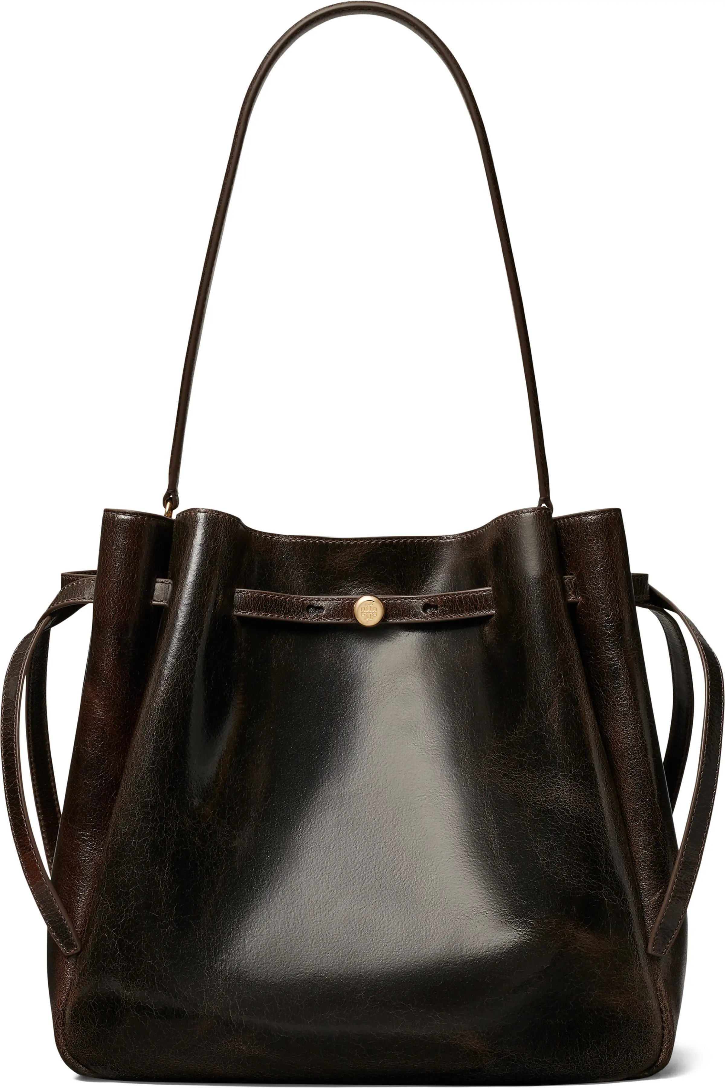 Tory Burch Romy Distressed Large Leather Bucket Bag (Women) | Nordstrom | Nordstrom