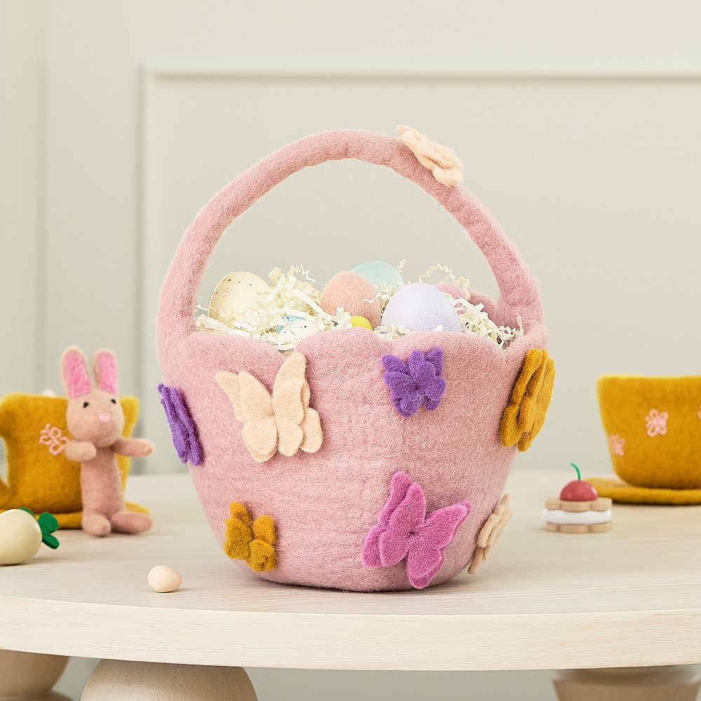Felt Butterfly Easter Basket | West Elm (US)