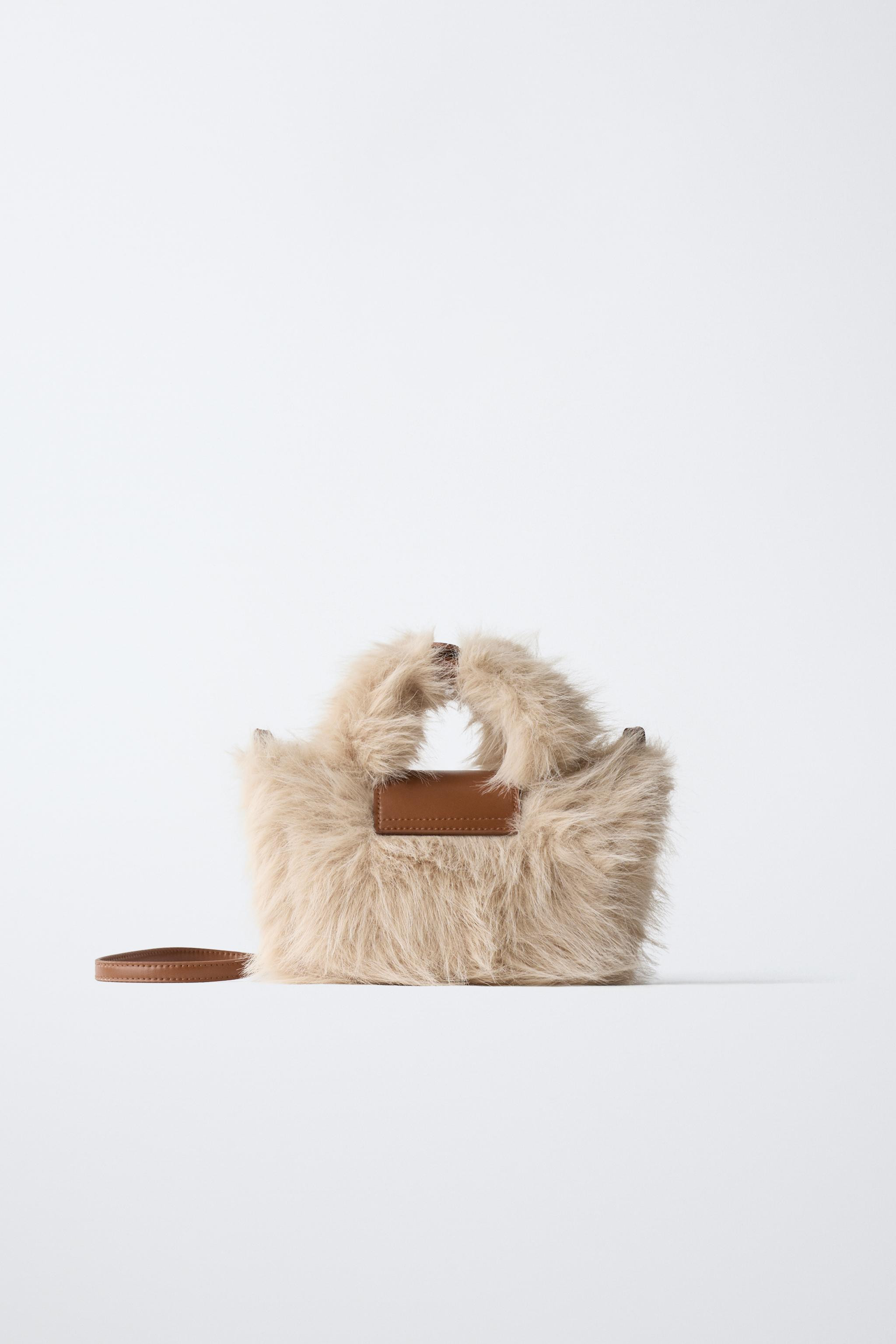 FAUX FUR CROSSBODY BAG | Zara US